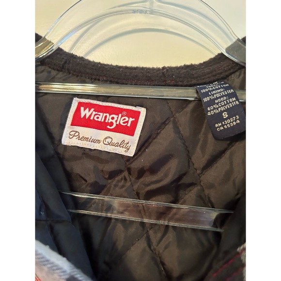 Wrangler Red Plaid Jacket with Hood - Picture 5 of 5